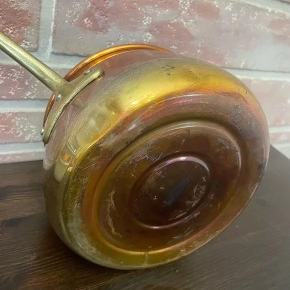 Beautiful Vintage B&M Douro Copper  Brass Double Boiler with Porcelain Insert - Picture 13 of 16